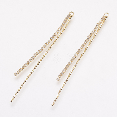 Rhinestone Big Pendants KK-F731-40B-1
