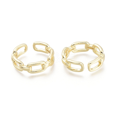 Brass Cuff Rings RJEW-F103-04-G-1