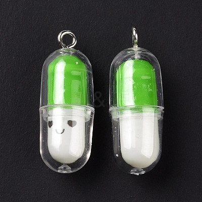 Translucent Plastic Pendants KY-L006-29D-1