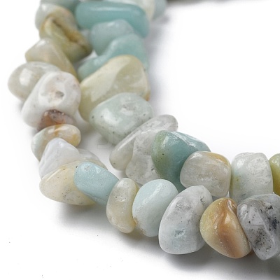 Natural Flower Amazonite Chip Bead Strands X-G-M205-12-1