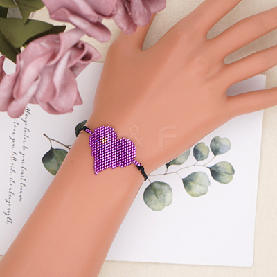 Miyuki Seed Braided Bead Bracelet BJEW-A121-31A-1
