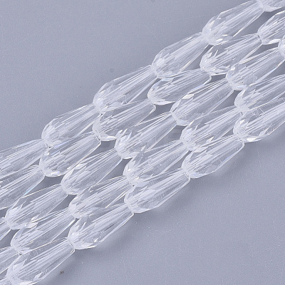 Transparent Glass Beads Strands GLAA-T009-004H-1