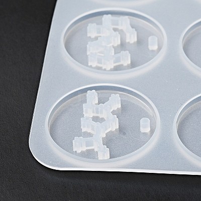Twelve Constellations Round Pendants Silicone Molds DIY-G073-01-1