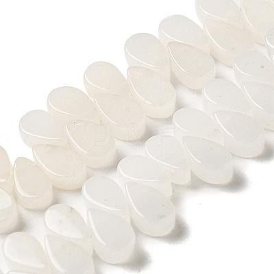Natural White Jade Beads Strands G-B064-B28-1