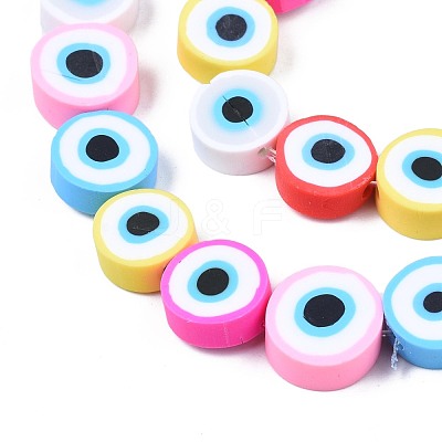 Handmade Polymer Clay Beads Strands CLAY-S096-041I-1