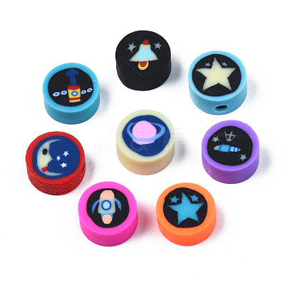 Handmade Polymer Clay Beads CLAY-N009-036-1