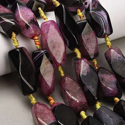 Natural Agate Beads Strands G-A321-B01-01A-1