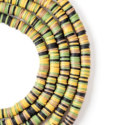 Handmade Polymer Clay Beads Strands CLAY-R089-6mm-T02B-29-1