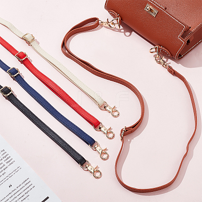 5Pcs 5 Colors PU Imitation Leather Adjustable Bag Straps FIND-WR0009-77B-1