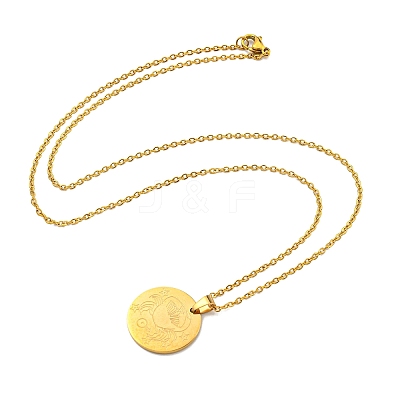 Constellation Pendant Necklaces NJEW-S422-04G-04-1