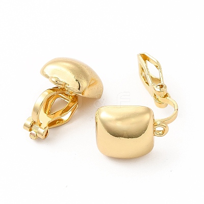 Alloy Clip-on Earring Findings PALLOY-M208-05G-1