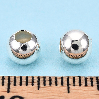 925 Sterling Silver Beads STER-S002-12A-6mm-1