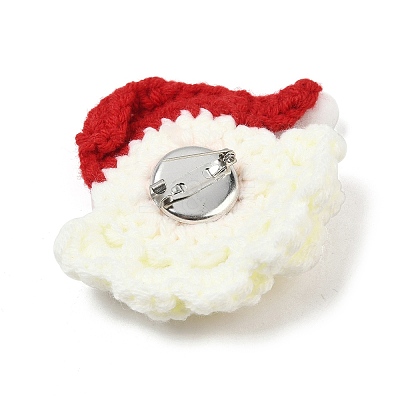 Christmas Yarn & Plastic Brooch JEWB-K029-01A-1