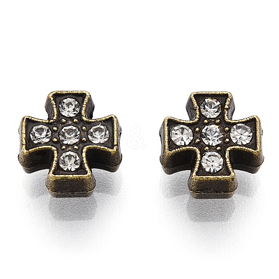 Alloy Crystal Rhinestone Beads ALRI-T004-09AB-1