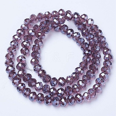 Electroplate Glass Beads Strands EGLA-A044-T2mm-A13-1