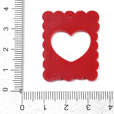 Opaque Acrylic Pendants FIND-K017-12B-1