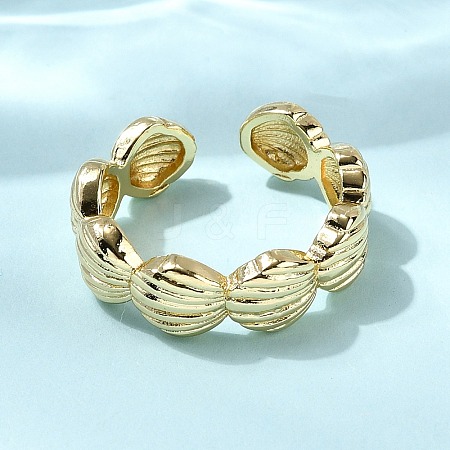Brass Cuff Rings for Women RJEW-H262-06A-G-1