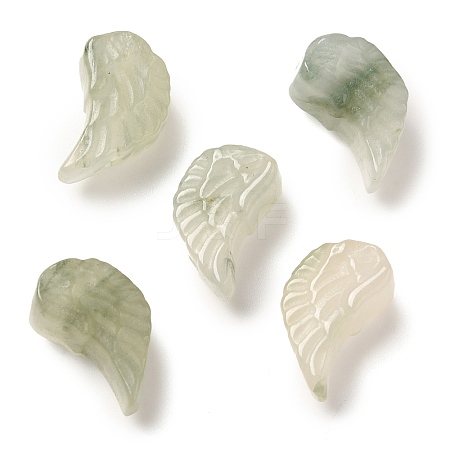 Natural Jade Carved Beads G-P550-19-1