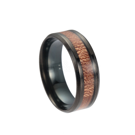 Titanium Steel Wide Band Finger Rings RJEW-T005-8-10-1