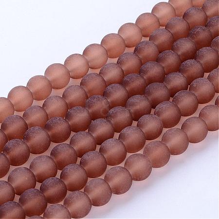 Transparent Glass Bead Strands GLAA-S031-10mm-26-1