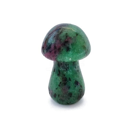 Natural Ruby in Zoisite Healing Mushroom Figurines PW-WG61562-07-1