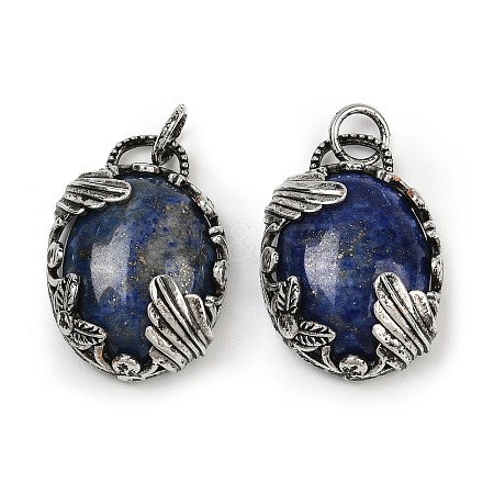 Dyed Natural Lapis Lazuli Pendants G-Z101-02AS-09-1