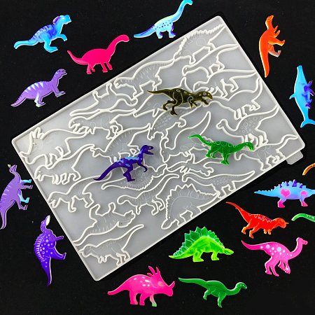 Dinosaur DIY Silhouette Silicone Molds DIY-G046-21-1