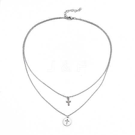 Tiered Necklaces NJEW-JN02350-01-1