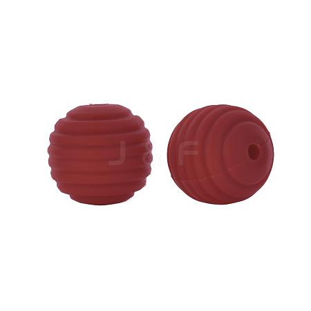 Thread Honeycomb Silicone Beads SI-JX0024A-40-1