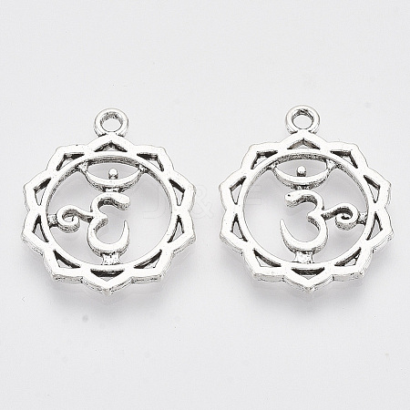 Tibetan Style Alloy Pendants LS-TIBEP-S319-049A-RS-1