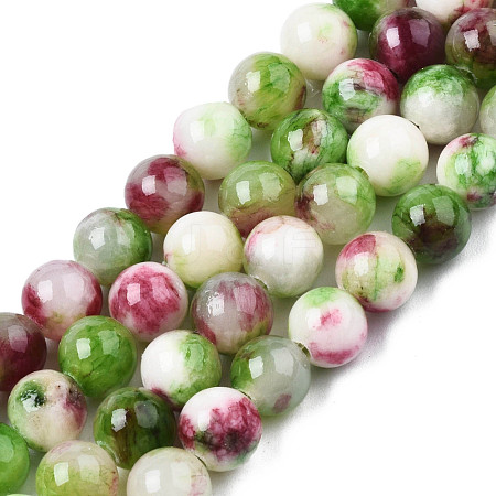 Natural Dyed Persian Jade Gemstone Bead Strands G-R271-6mm-XP03-1