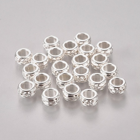 Tibetan Silver Color Plated Beads X-TIBEB-LF0928Y-S-1