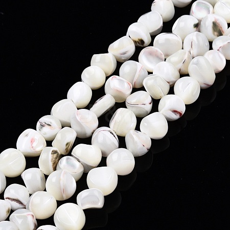 Natural Trochid Shell/Trochus Shell Beads Strands SSHEL-N032-48-B01-1