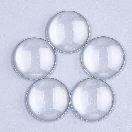 Transparent Glass Cabochons GGLA-S036-01-1