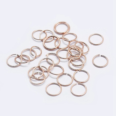 925 Sterling Silver Open Jump Rings STER-F036-02RG-1x6mm-1