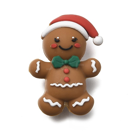 Christmas Theme Silicone Focal Beads SIL-L007-01F-1