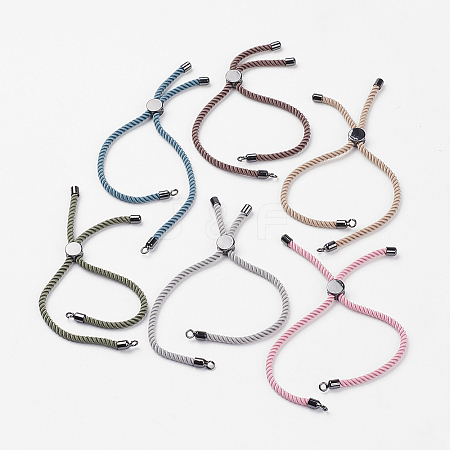 Nylon Twisted Cord Bracelet Making MAK-K007-B-1