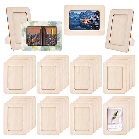 Unfinished Wood Picture Frame Stand AJEW-WH0696-160-1-1