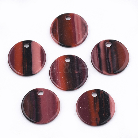 Resin Pendants X-RESI-T022-09B-1