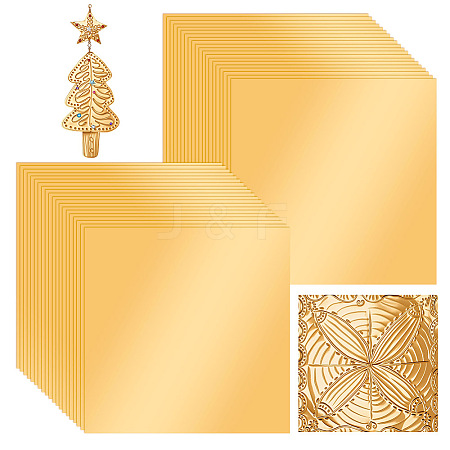 Square Tinfoil Paper Sheets for Craft Engraving DIY-WH0671-302A-02-1