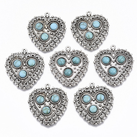 Tibetan Style Alloy Pendants X-PALLOY-R113-004-RS-1