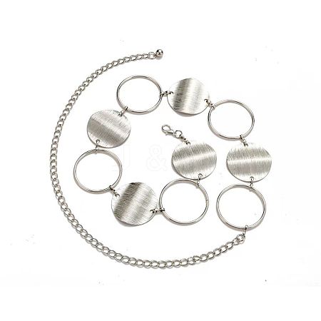 Alloy Disc Ring Link Chain Waist Belly Chains for Women FS-WG85C7A-02-1