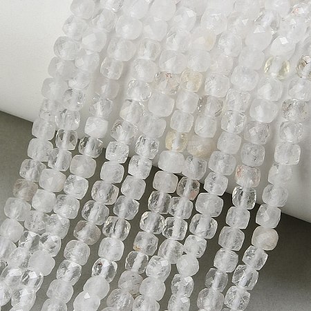 Natural Quartz Crystal Beads Strands GG-CBAB953-A01-4mm-1