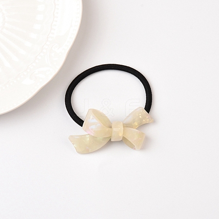 Bowknot Cellulose Acetate(Resin) Hair Ties PW-WG28579-08-1