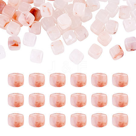 60Pcs Transparent Acrylic Beads OACR-TA0004-88C-1