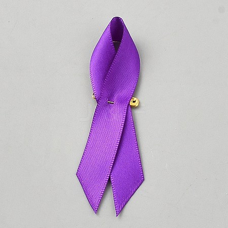 Awareness Ribbon Nylon Lapel Pin Backs for Backpack Clothes JEWB-WH0021-175A-1