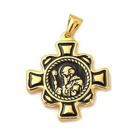 Ion Plating(IP) 304 Stainless Steel Religion Big Pendants STAS-E184-24G-1