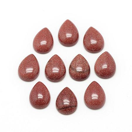 Synthetic Goldstone Cabochons G-R417-13x18-47-1