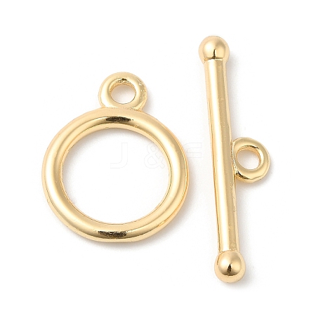 Brass Toggle Clasps KK-P234-65G-1