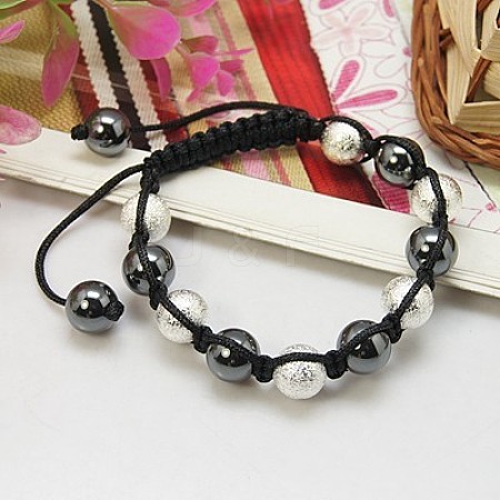 Fashion Nylon Bracelets X-BJEW-H457-03-1